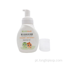Cabelo macio orgânico fraco para bebês e shampoo corporal
